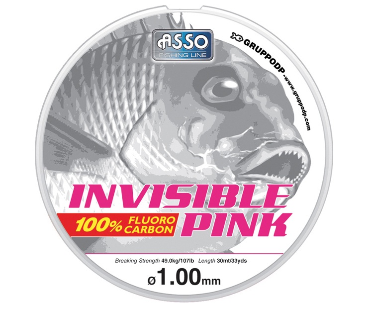 Asso Invisible Pink Fluorocarbon mt. 30 mm. 0.80 kg 33.6
